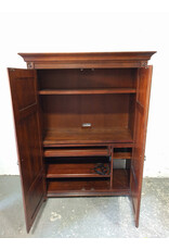 Ethan Allen British Office Armoire Computer Desk
