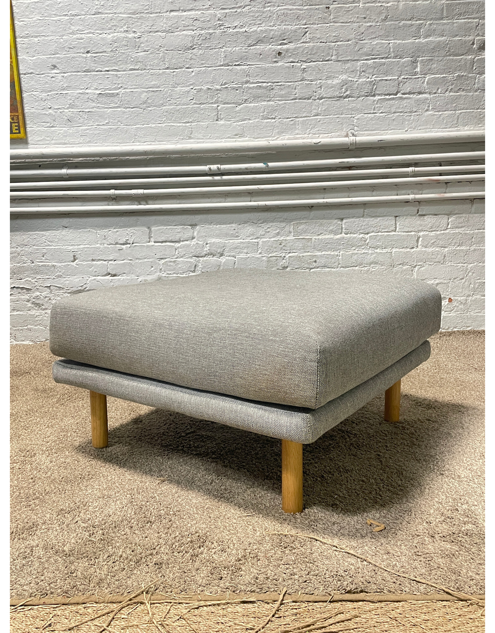 Burrow The Range Grey Ottoman