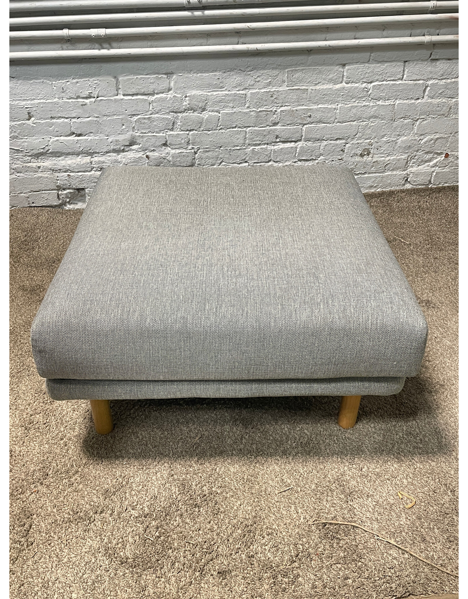 Burrow The Range Grey Ottoman