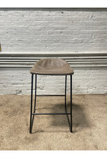 Modern Grey Brown Counter Stool