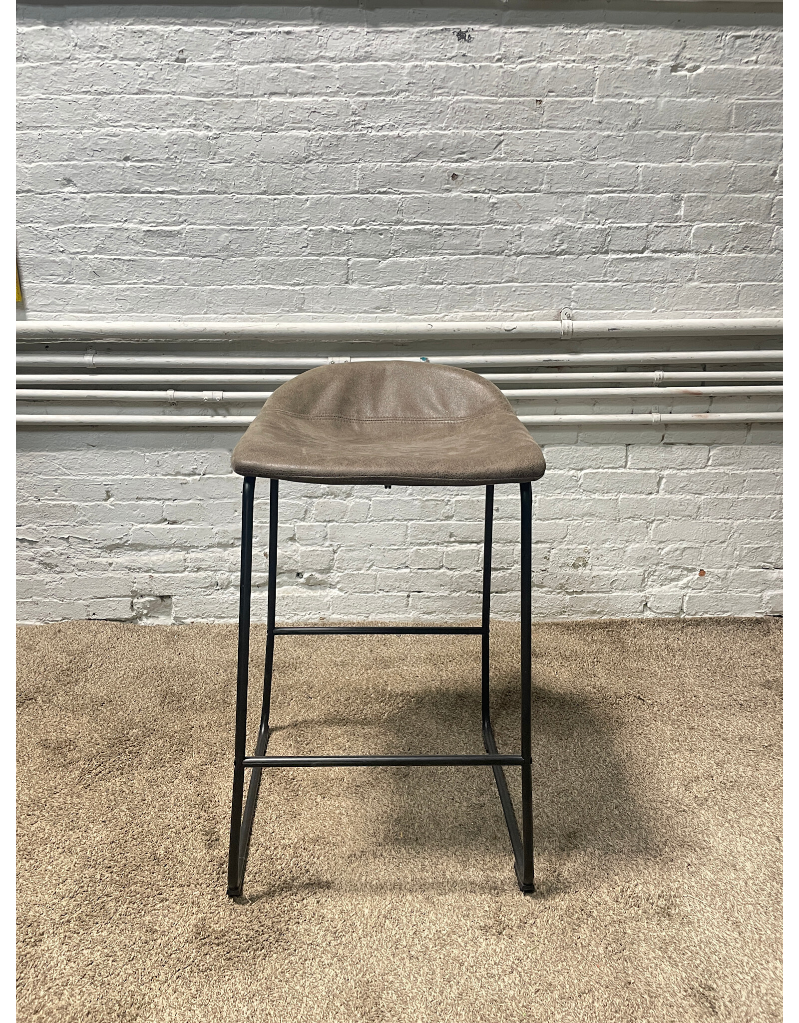 Modern Grey Brown Counter Stool