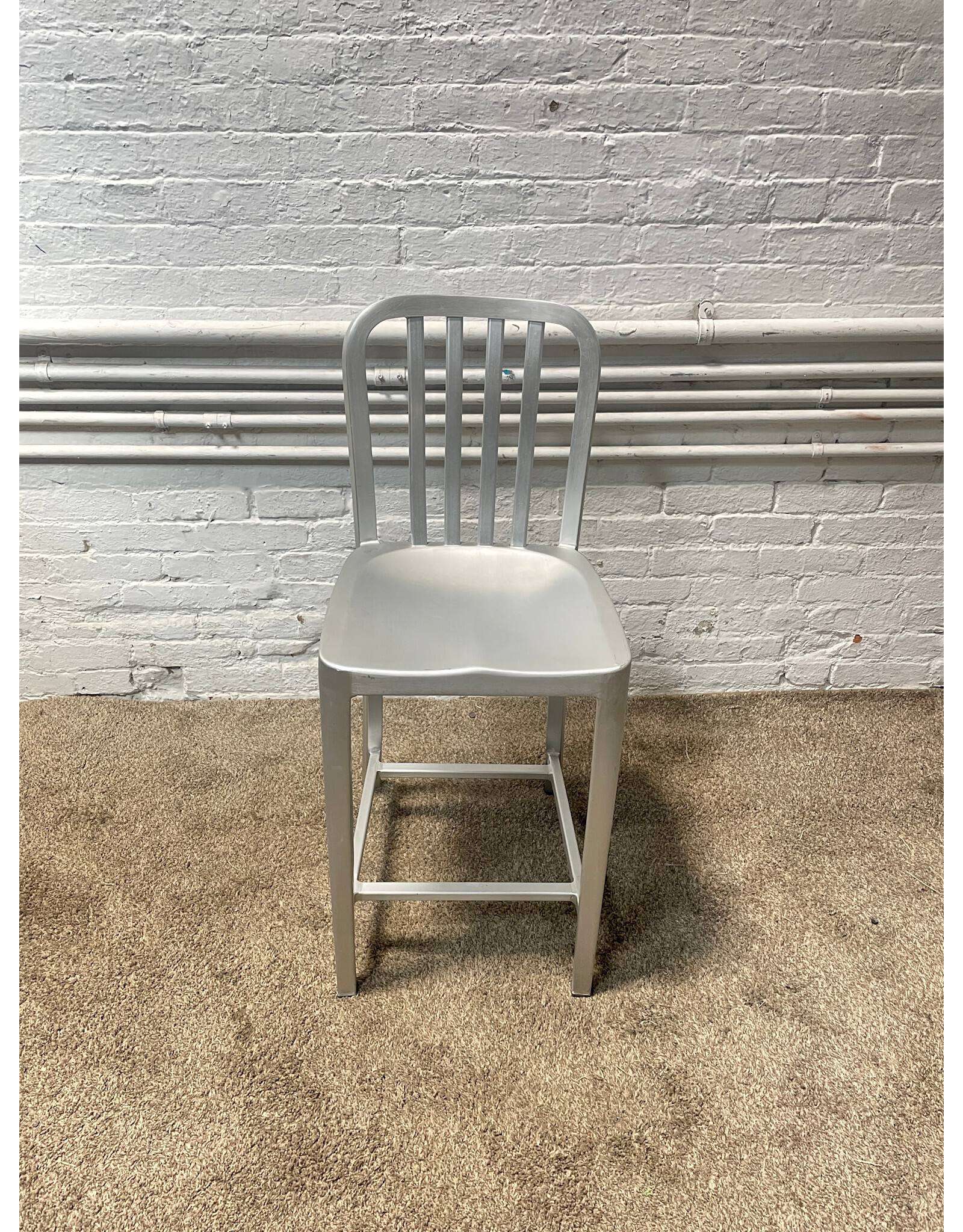 Crate & Barrel Delta Swivel Aluminum Counter Stools
