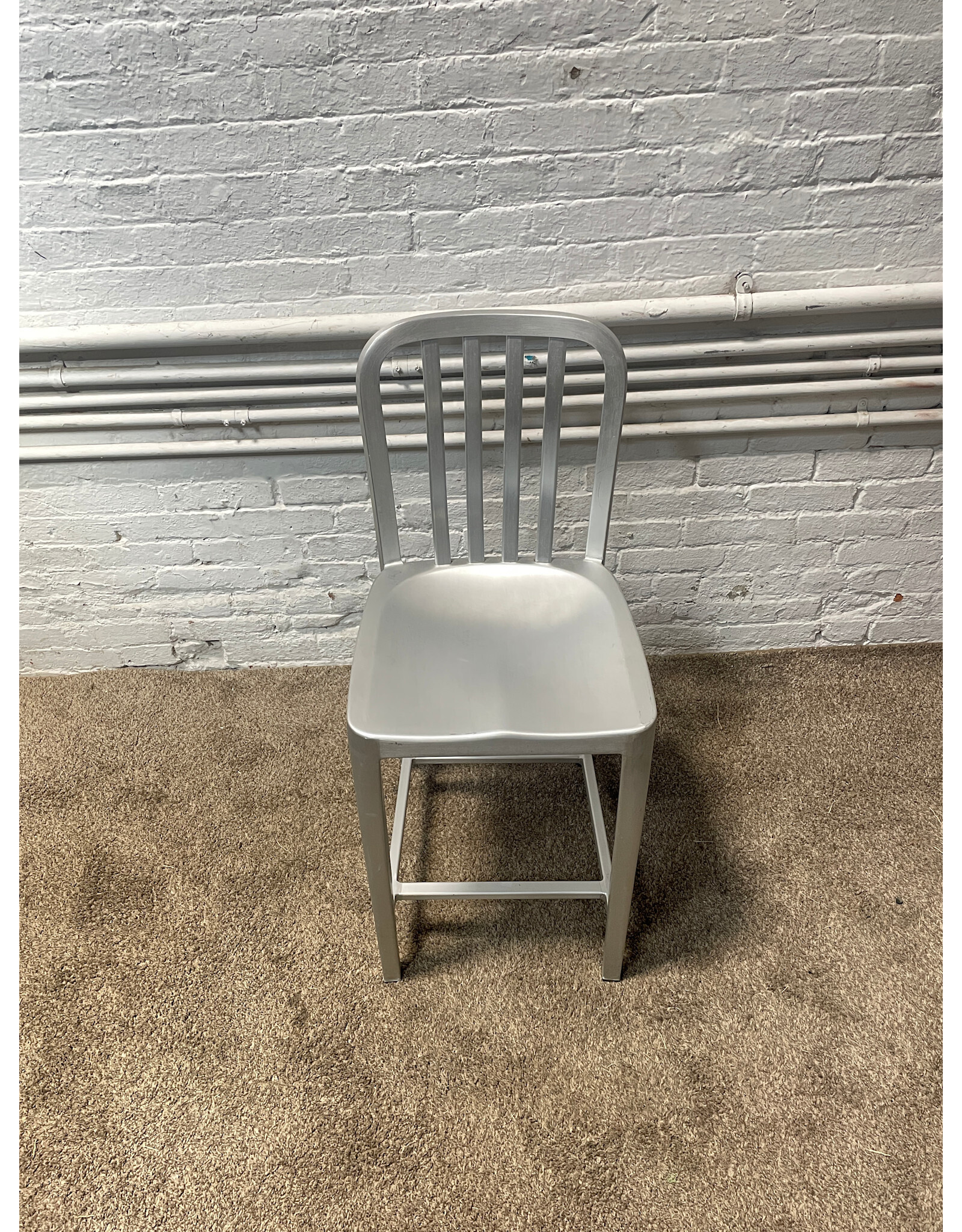 Crate & Barrel Delta Swivel Aluminum Counter Stools