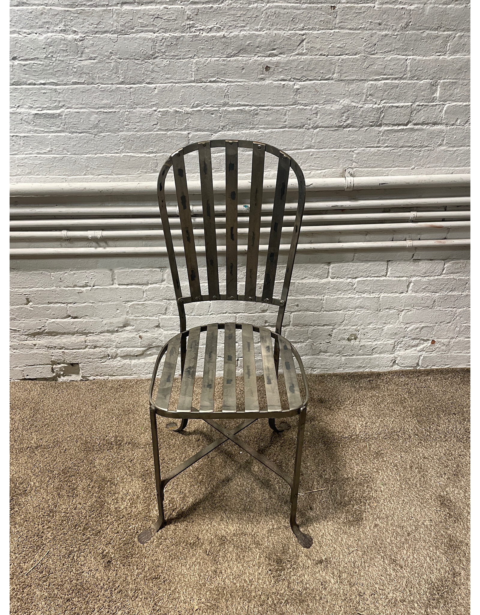 Industrial Stainless Steel Dining Chairs