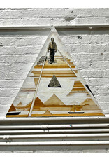 triangle, mixed media on canvas, sgnd John Spinks
