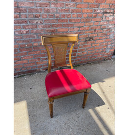 Red Louis XVI Style Dining Chair
