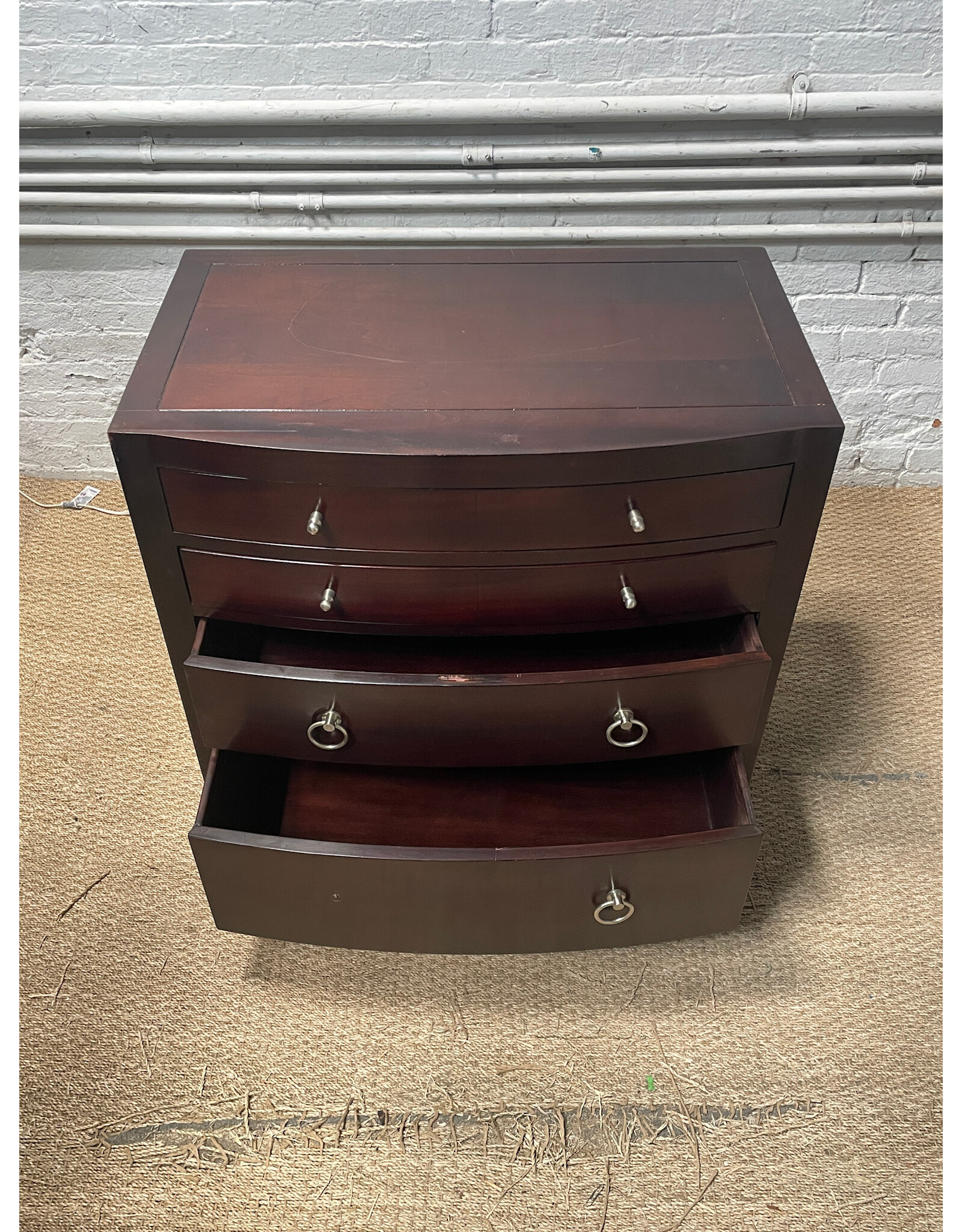 Baker Furniture Dark Brown Chest (missing knob)