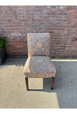 Orange Pattern Dining Room Chairs