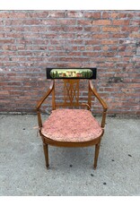 Maitland Smith Style Mahogany Armchair