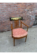 Maitland Smith Style Mahogany Armchair