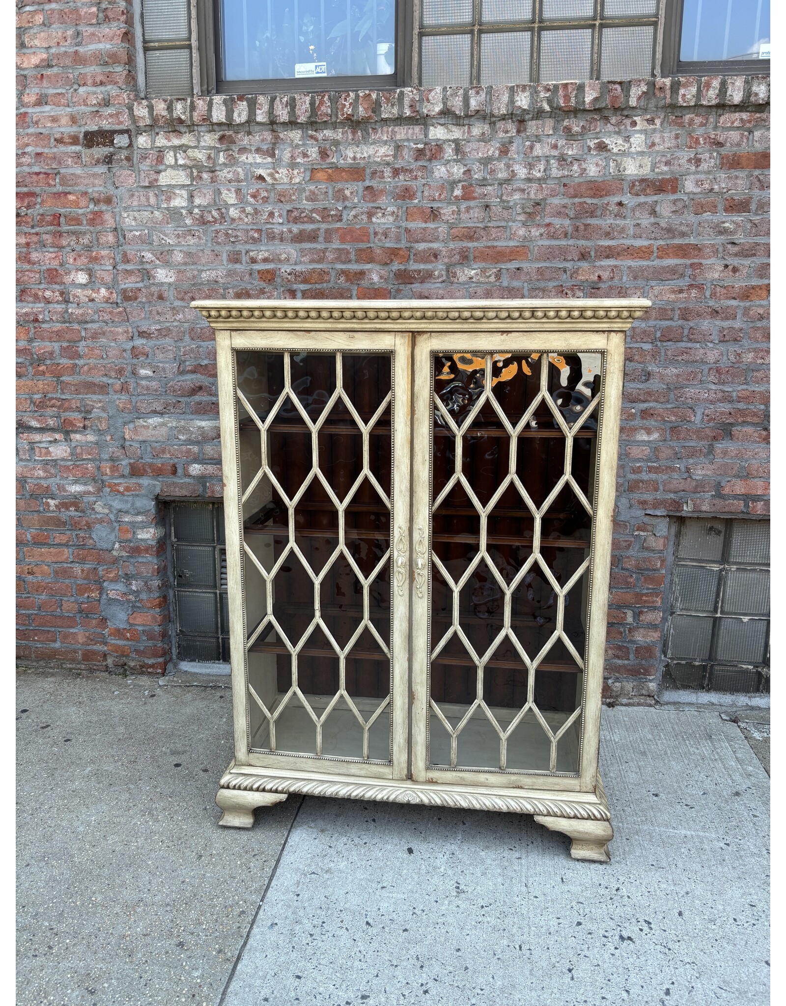 Antique Cabinet With Glass Doors