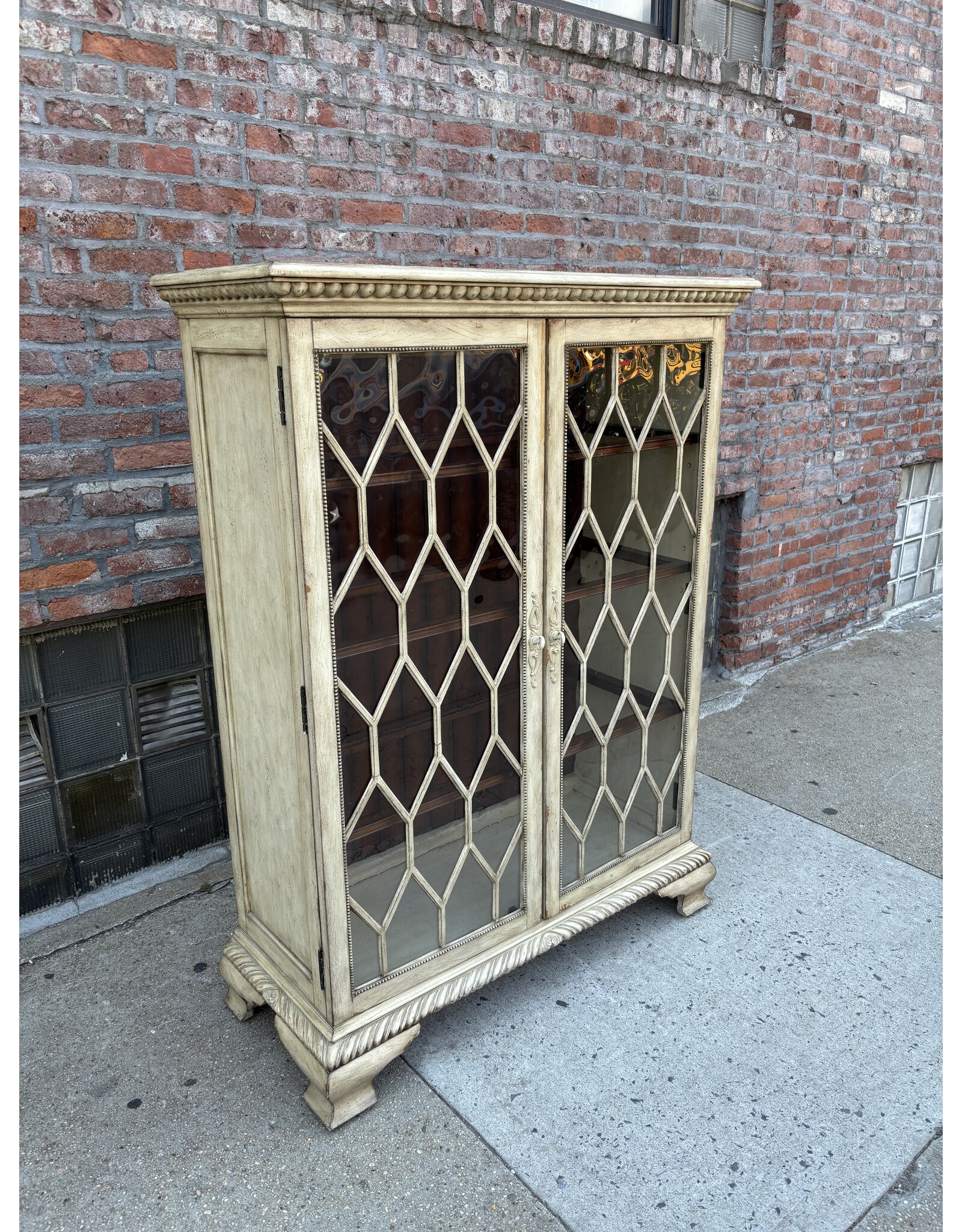 Antique Cabinet With Glass Doors