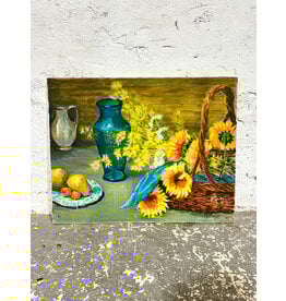 Citrine Tables, oil on canvas, sgnd VICKY