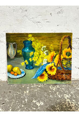 Citrine Tables, oil on canvas, sgnd VICKY