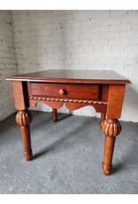 Wood Single Drawer Side Table