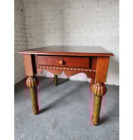 Wood Single Drawer Side Table