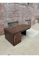 Art Deco Curved Executive Desk