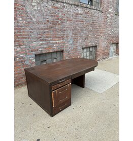 Art Deco Curved Executive Desk