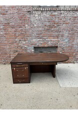 Art Deco Curved Executive Desk