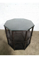 Wood Octagonal 3-Tier Table