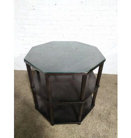 Wood Octagonal 3-Tier Table