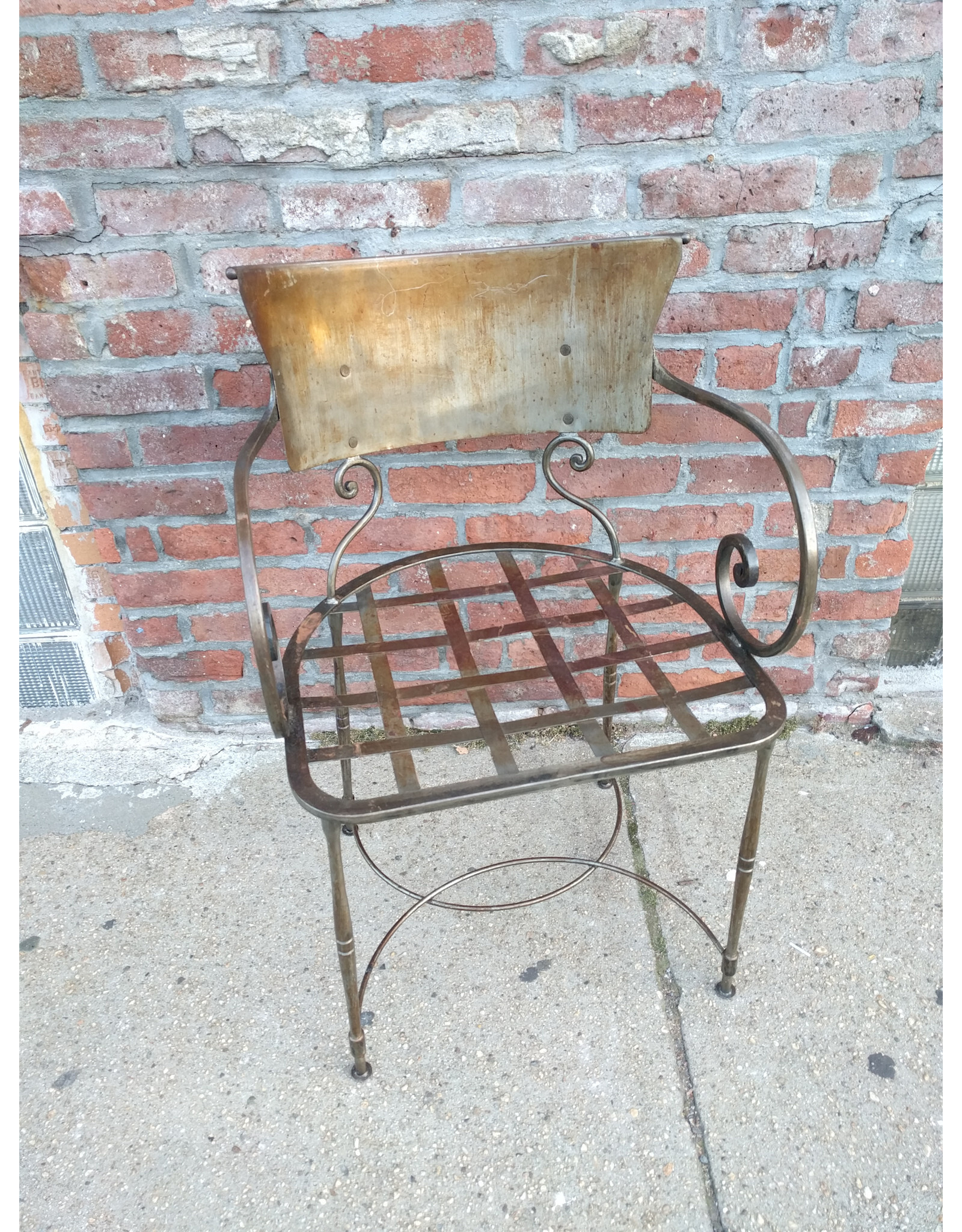 Arhaus Metal Garden Dining Armchair