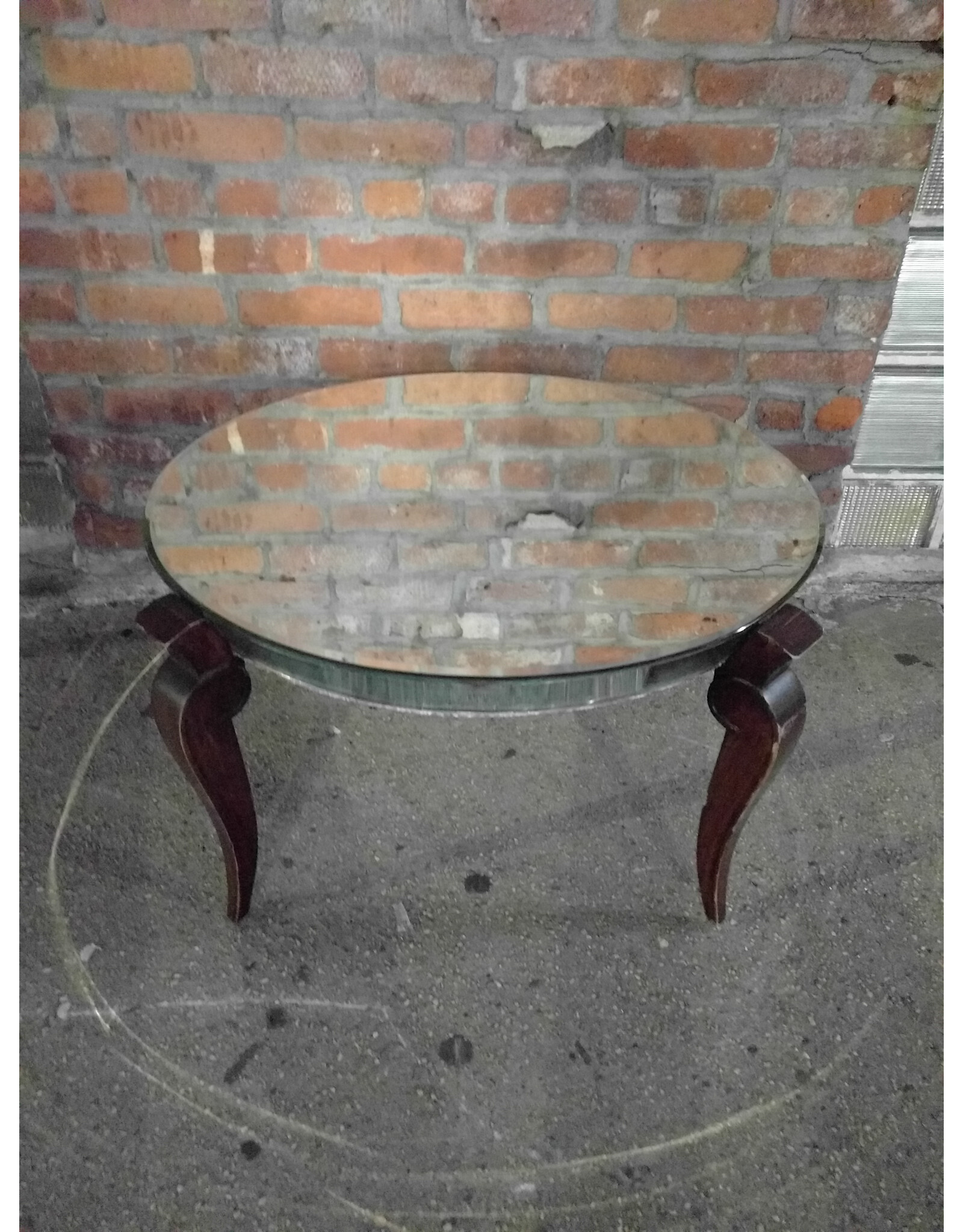 Mirrored Round Coffee Table