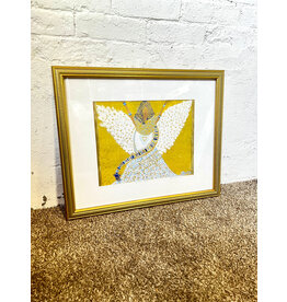 The Piano Player, framed mixed media, sgnd Ruth Williams, 1998