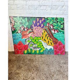 Jungle Scene, painting on foam board