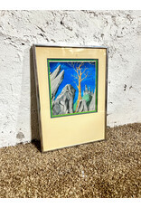 Castle View, framed drawing, sgnd Debbie Vincent, 1978