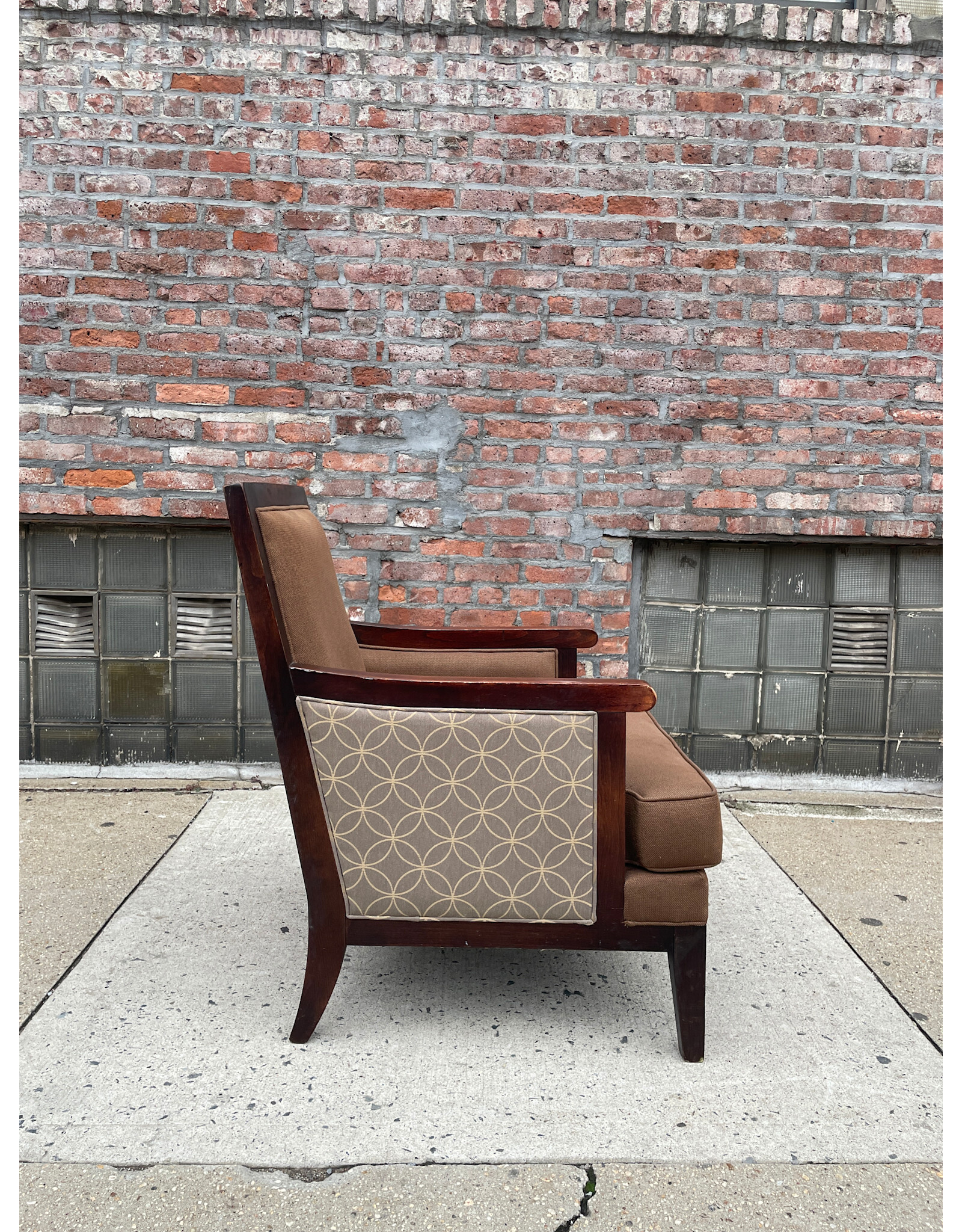 Fairfield Upholstered Brown Armchair
