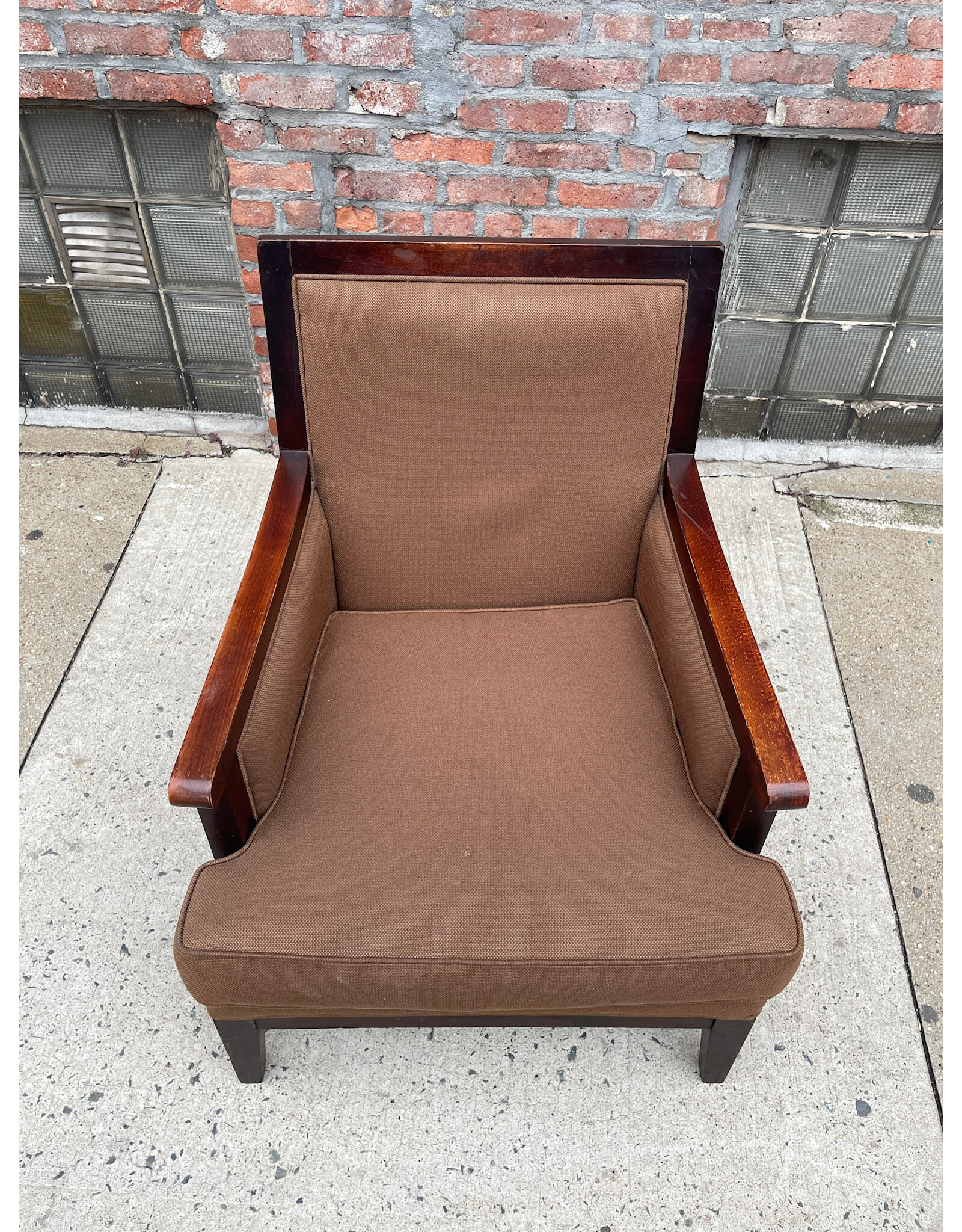 Fairfield Upholstered Brown Armchair