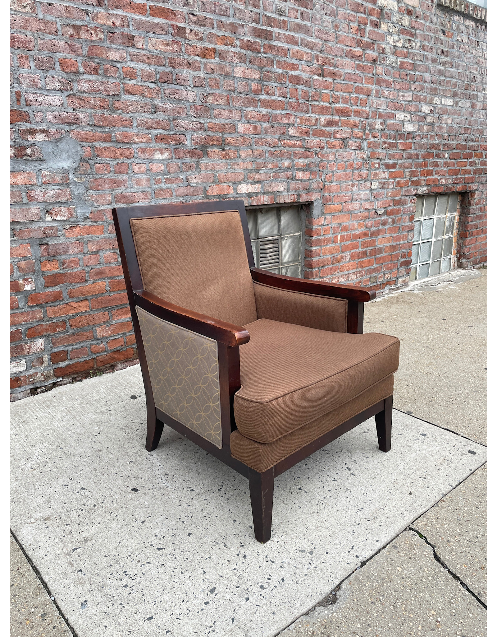 Fairfield Upholstered Brown Armchair