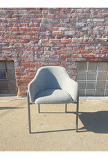 VG&P MT Club Chair in Grey with Metal Frame