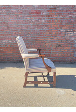 Chippendale Style Carved Upholstered Arm Chair