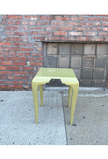 Lacquered Key Lime Green Chinoiserie Side Table