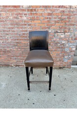 Black Armless Barstool