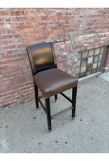 Black Armless Barstool
