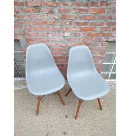 Gia Modern Grey Armless Dining Chair