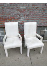 White Upholstered Dining Chair