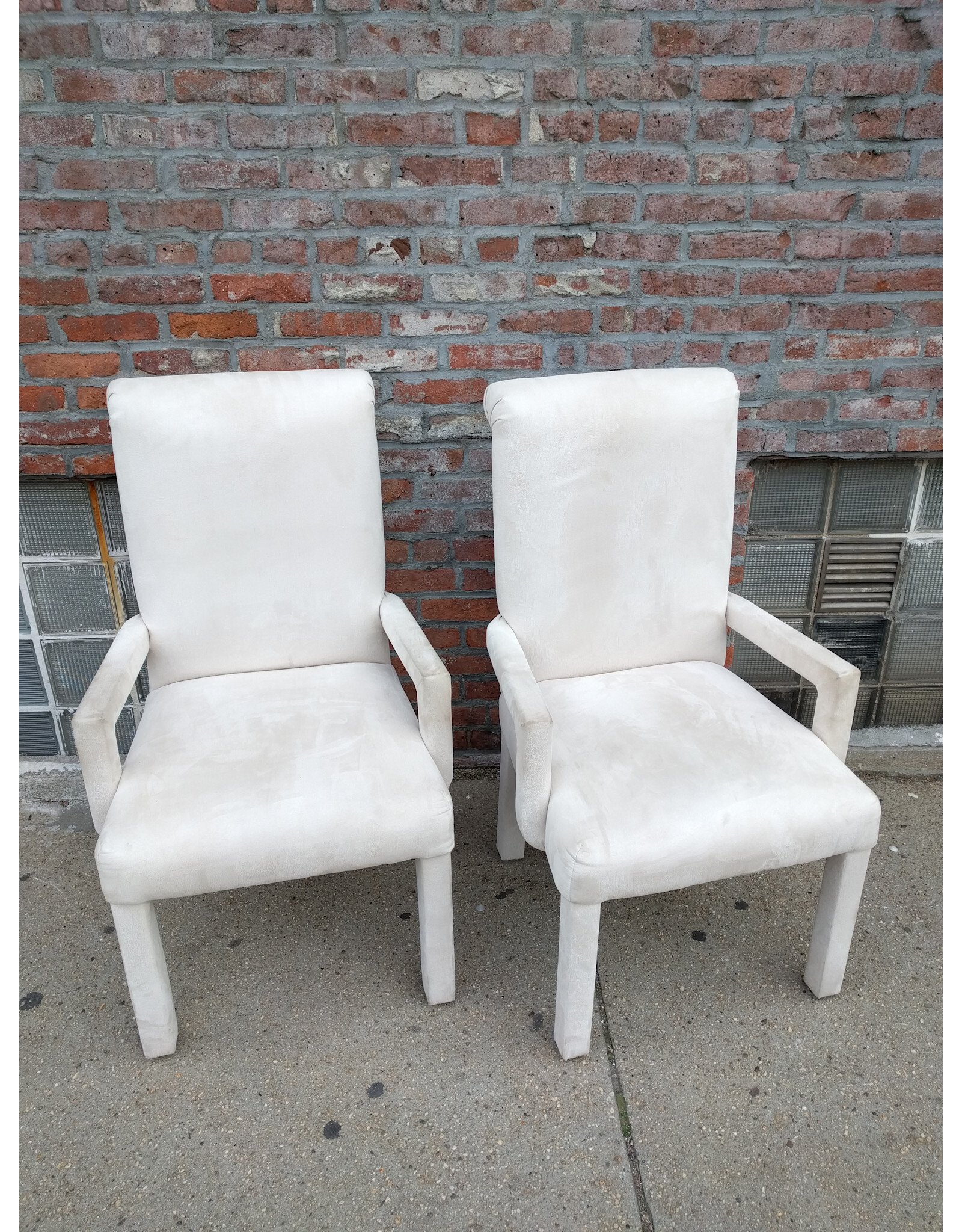 White Upholstered Dining Chair