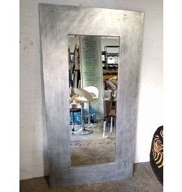 Silver Large Standing Rectangular Mirror