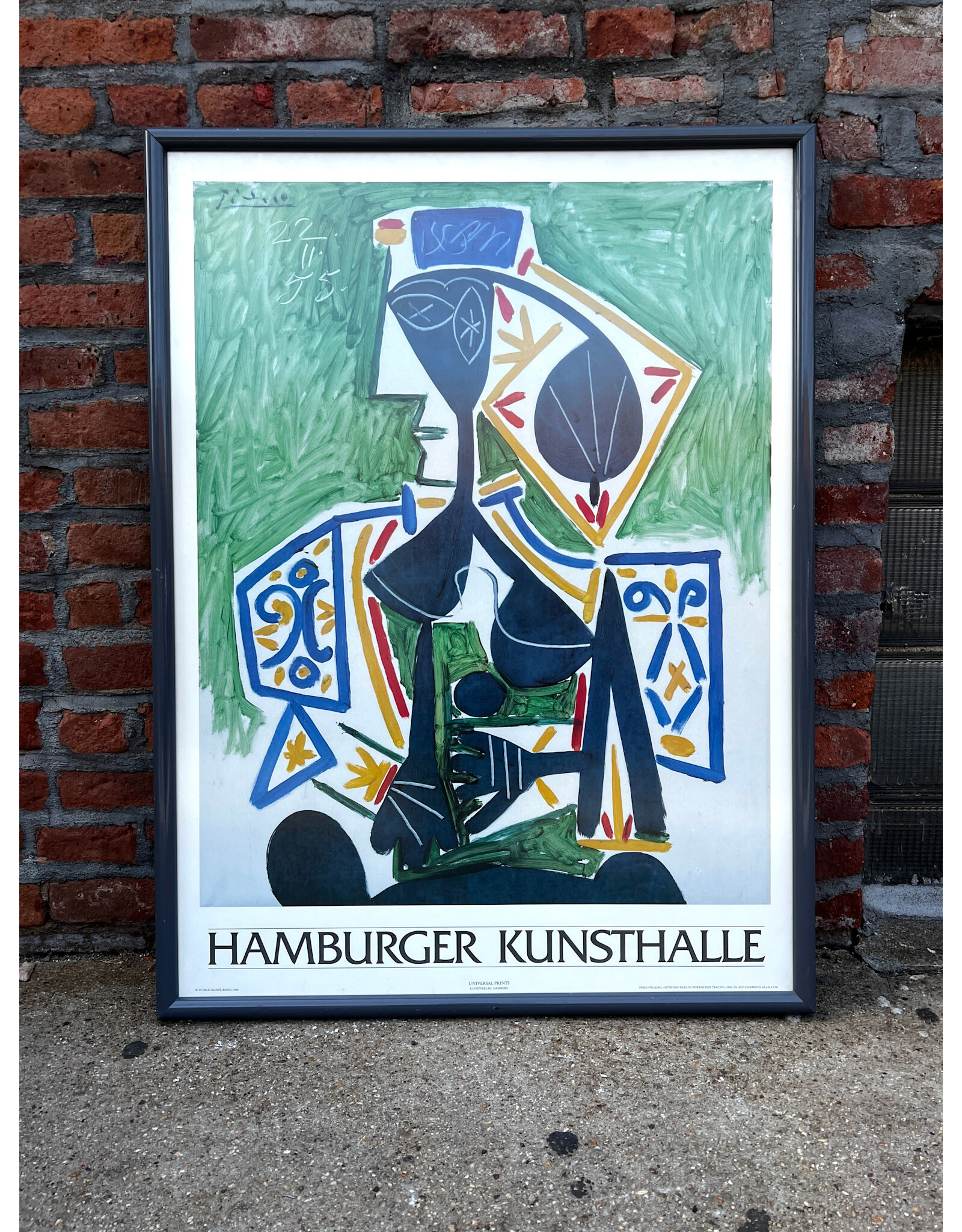 Framed Hamburger Kunsthalle Picasso Poster