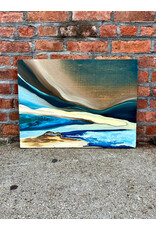 Blue Delta, oil on board, sgnd Julia Tyrren
