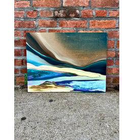 Blue Delta, oil on board, sgnd Julia Tyrren