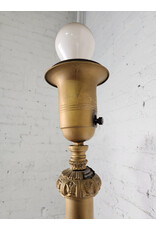 Art Deco Onyx Base Torchiere Floor Lamp