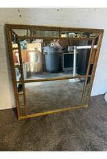 Rectangular Gold Frame Hanging Wall Mirror