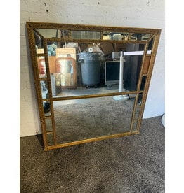 Rectangular Gold Frame Hanging Wall Mirror