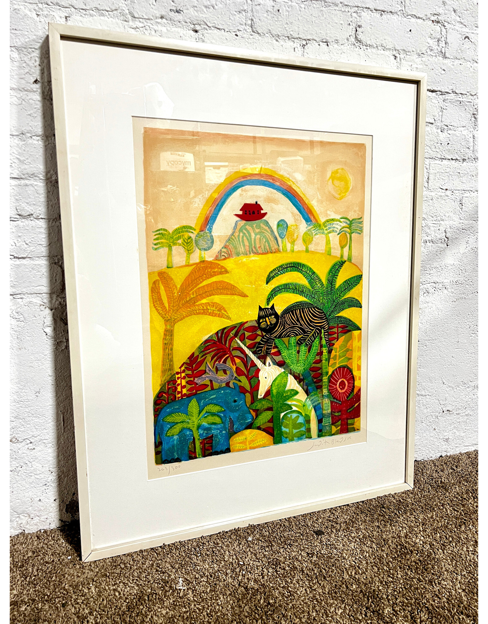 New Beginnings, framed lithograph, sgnd Judith Bledsoe 263/300