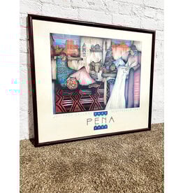 Amado Maurilio Pena at Joy Tash Gallery 1987, framed exhibition poster